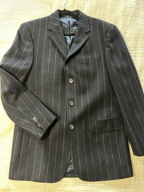 Men’s Banana Republic Pinstripe Blazer Sport Jacket Wool